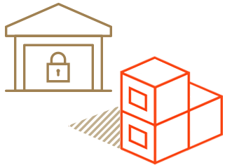 Warehouse storage icon